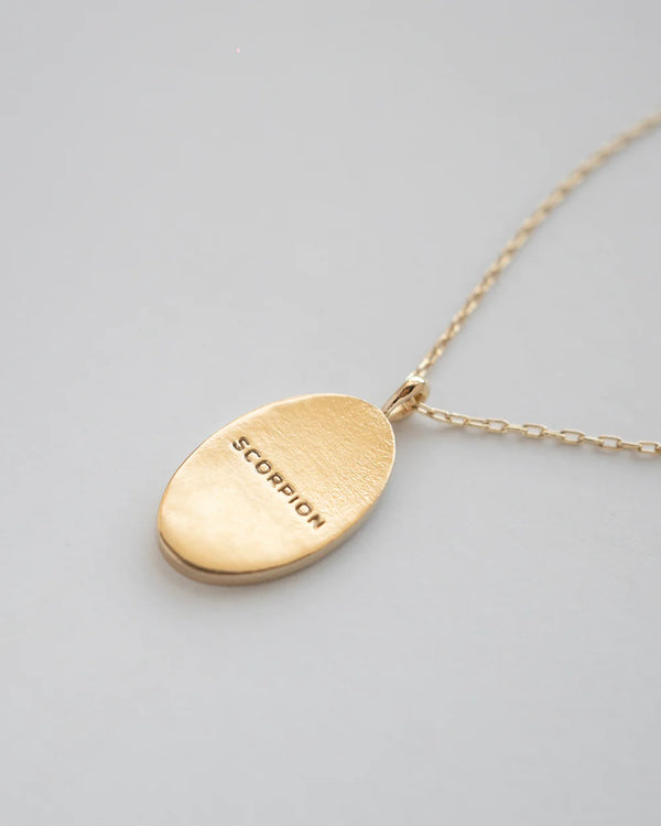 wellDunn - Scorpio Zodiac Necklace gold