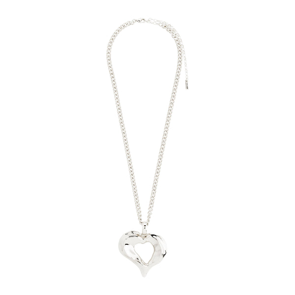 TIDE heart necklace silver-plated