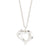 TIDE heart necklace silver-plated