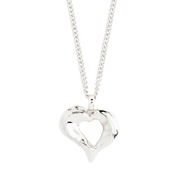 TIDE heart necklace silver-plated