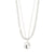 SPARKLE collier ensemble 2 en 1, plaqué argent
