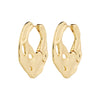 DAWNrecycled hoop earrings gold- plated
