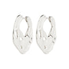 DAWNrecycled hoop earrings silver- plated