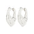 DAWNrecycled hoop earrings silver- plated