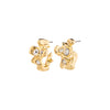 SUNSETrecycled earrings gold- plated