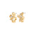 SUNSETrecycled earrings gold- plated