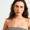 SUNSETrecycled earrings gold- plated