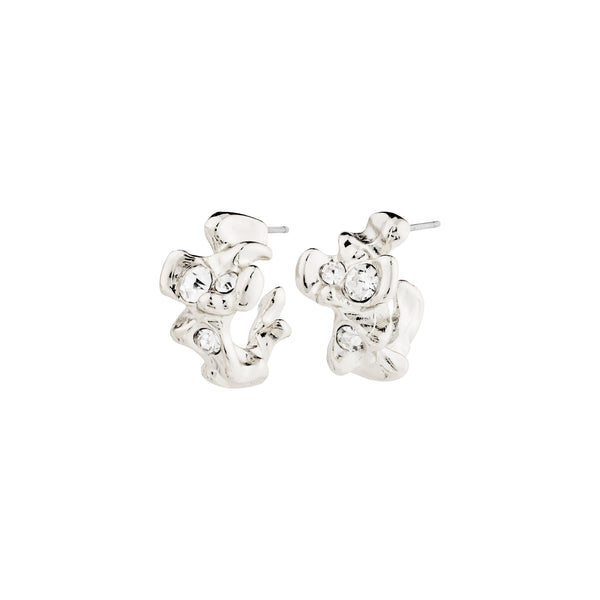 SUNSETrecycled earrings silver- plated
