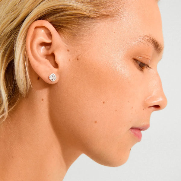 SENSE clou boucles d’oreilles plaqué argent