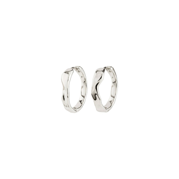(W) Boucles d’oreilles : Ember : Plaqué argent