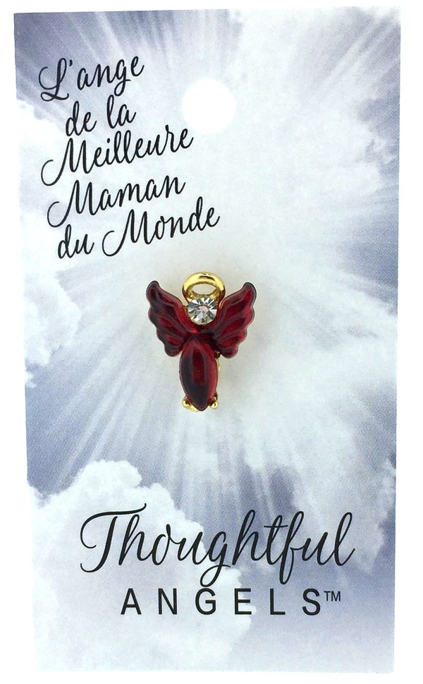 Épinglette Ange : Meilleure Maman du Monde