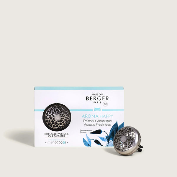 Diffuseur de voiture – Aroma Happy – Fraîcheur aquatique – Maison Berger