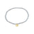 INDIE bracelet blue, gold- plated