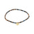INDIE bracelet black, gold-plated