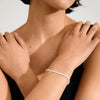 INDIE bracelet Gold Plated White