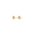 KOTA boucles d’oreilles plaqué or