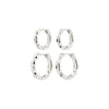 DARBY boucles d’oreilles plaqué argent