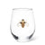 Verre à vin sans pied avec abeille bijou