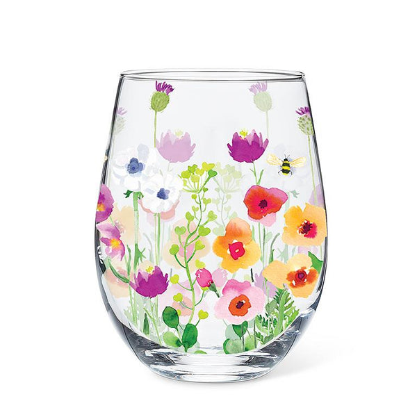 Verre à vin sans pied jardin d’abeilles