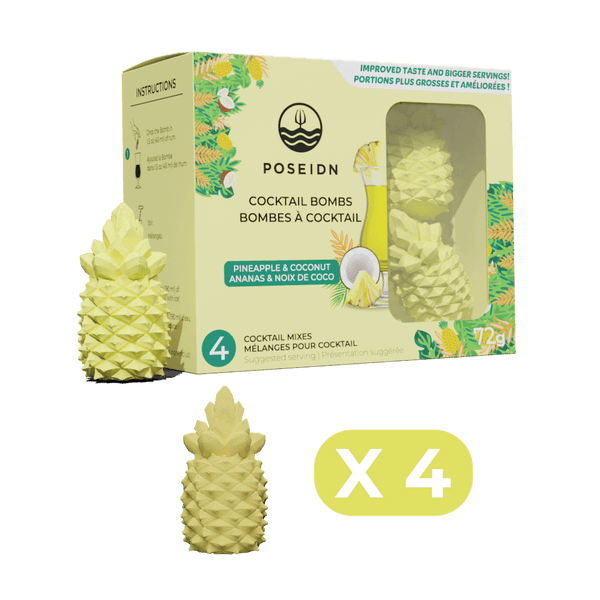 Bombes à cocktail Rhum Ananas & Noix de coco Poseidn
