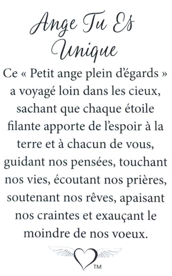 Épinglette Ange : Tu es Unique