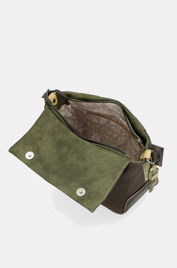 Sac à bandoulière Anekke Amphora – Rabat imprimé – rangements vus du dessus