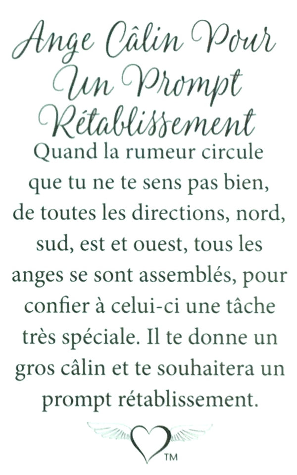 Épinglette Ange : Câlin pour un Prompt Rétablissement