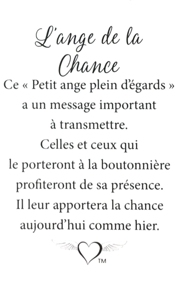 Épinglette Ange : Chance