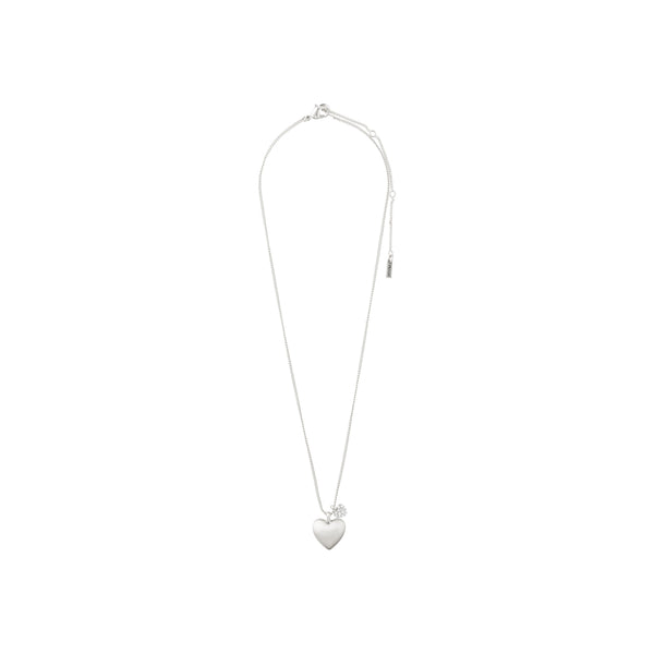 SOPHIArecycled heart pendant necklace silver-plated