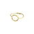LULU recycled stack ring gold-plated