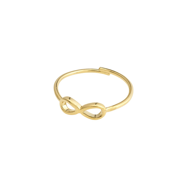 LULU recycled eternity stack ring gold- plated