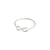 LULU recycled eternity stack ring silver- plated