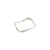 LULU recycled organic shaped stack ring silver- plated