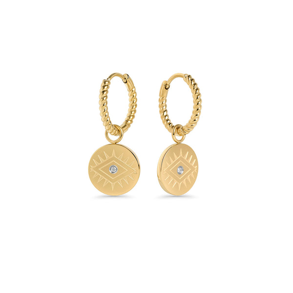 Boucles d'oreilles Iris Huggie