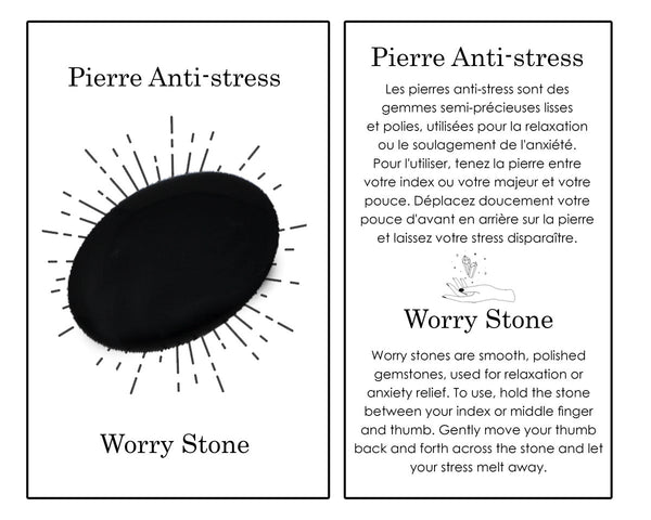 Pierre anti-stress obsidienne