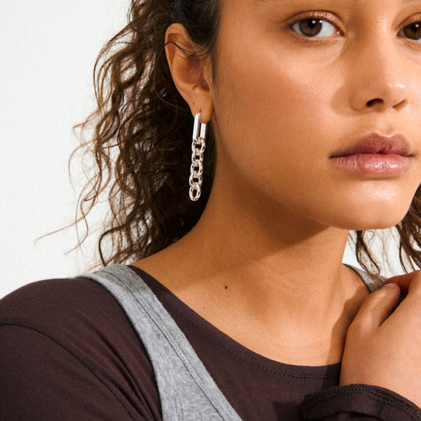 PHASE boucles d’oreilles plaqué argent