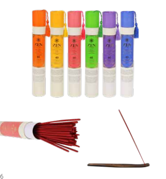 40 bâtons d'encens + porte-encens