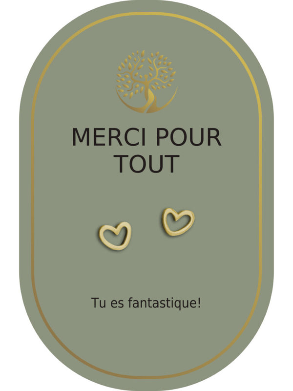 Boucles d'oreilles : Merci Pour Tout