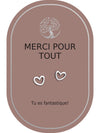 Boucles d'oreilles : Merci Pour Tout