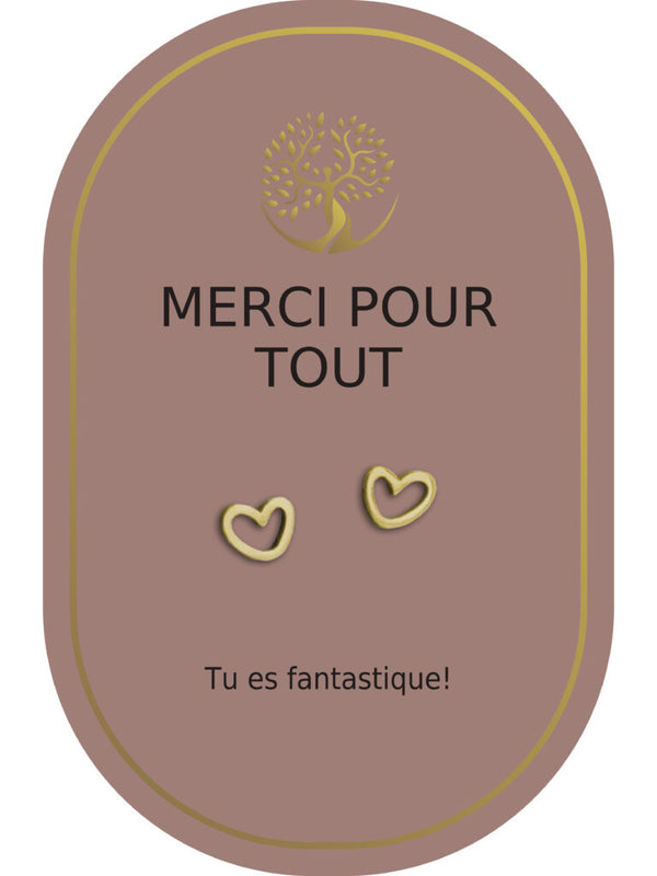 Boucles d'oreilles : Merci Pour Tout