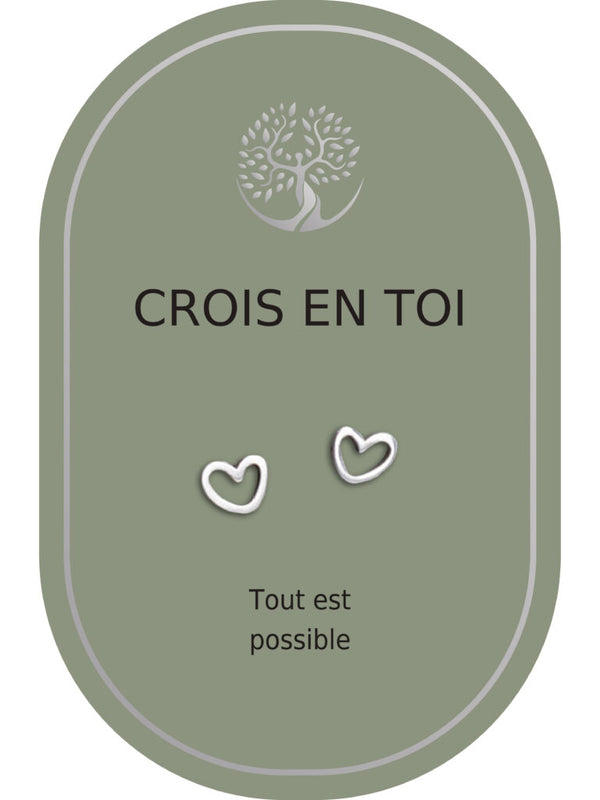 Boucles d'oreilles : Crois en Toi