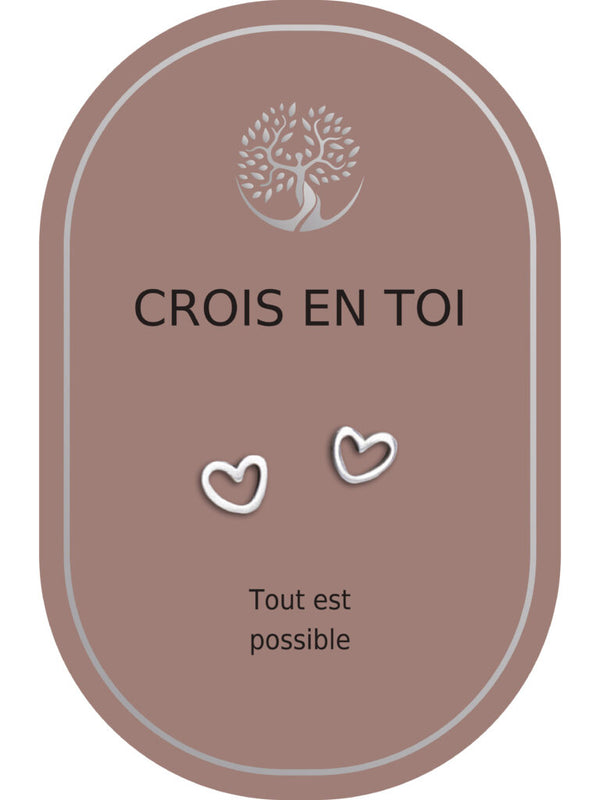 Boucles d'oreilles : Crois en Toi