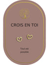 Boucles d'oreilles : Crois en Toi