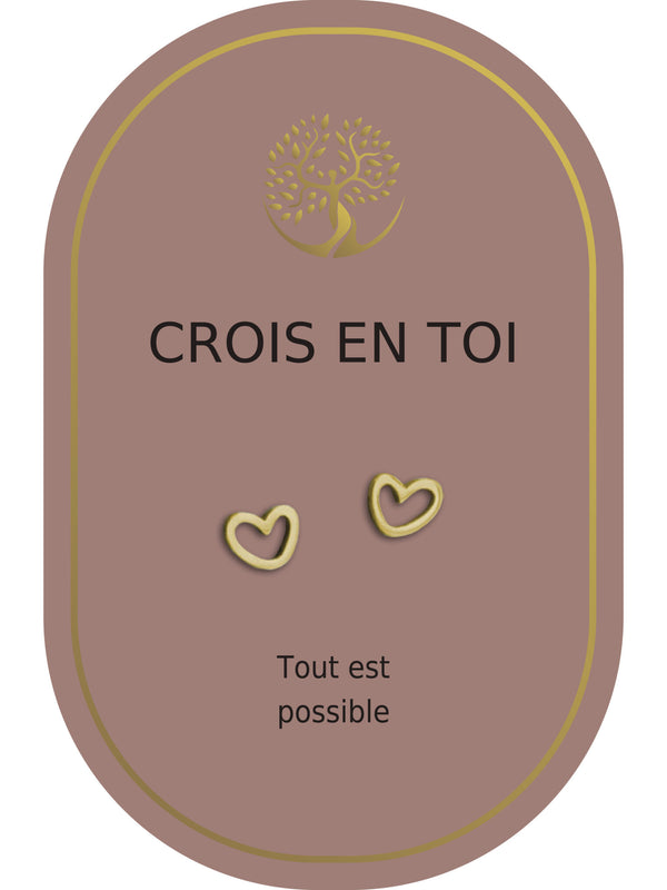 Boucles d'oreilles : Crois en Toi