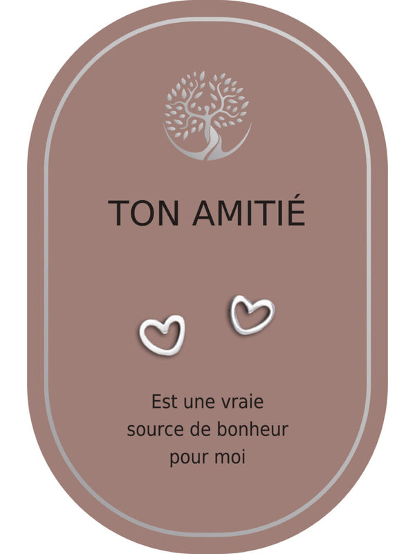 Boucles d'oreilles : Ton Amitié