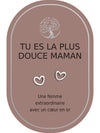 Boucles d'oreilles : Tu Es La Plus Douce Maman