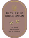 Boucles d'oreilles : Tu Es La Plus Douce Maman