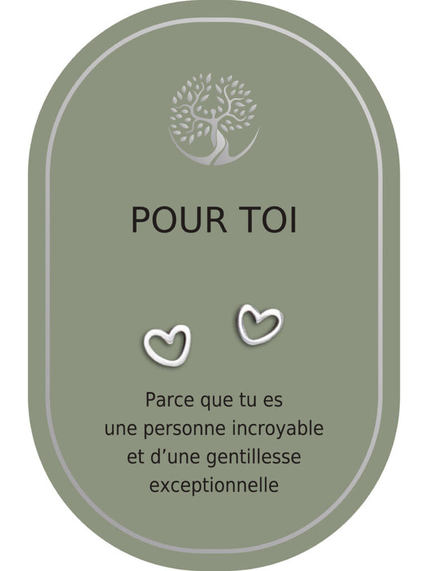 Boucles d'oreilles : Pour Toi