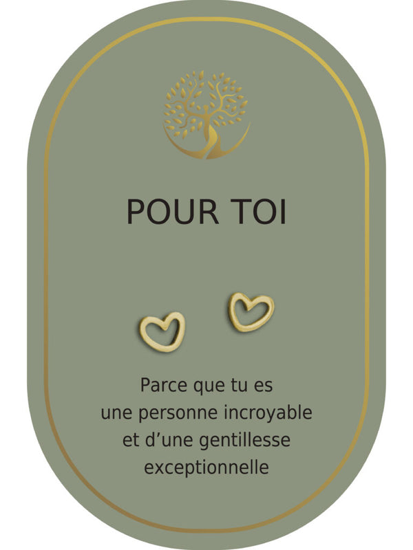 Boucles d'oreilles : Pour Toi