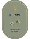 Boucles d'oreilles: Je T'aime
